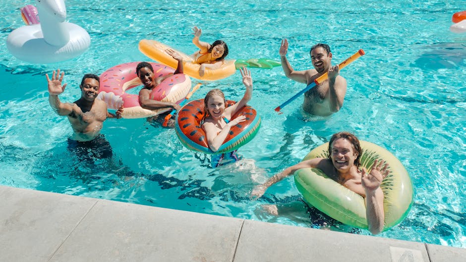 A diverse group of people of different ages looking relaxed and happy.